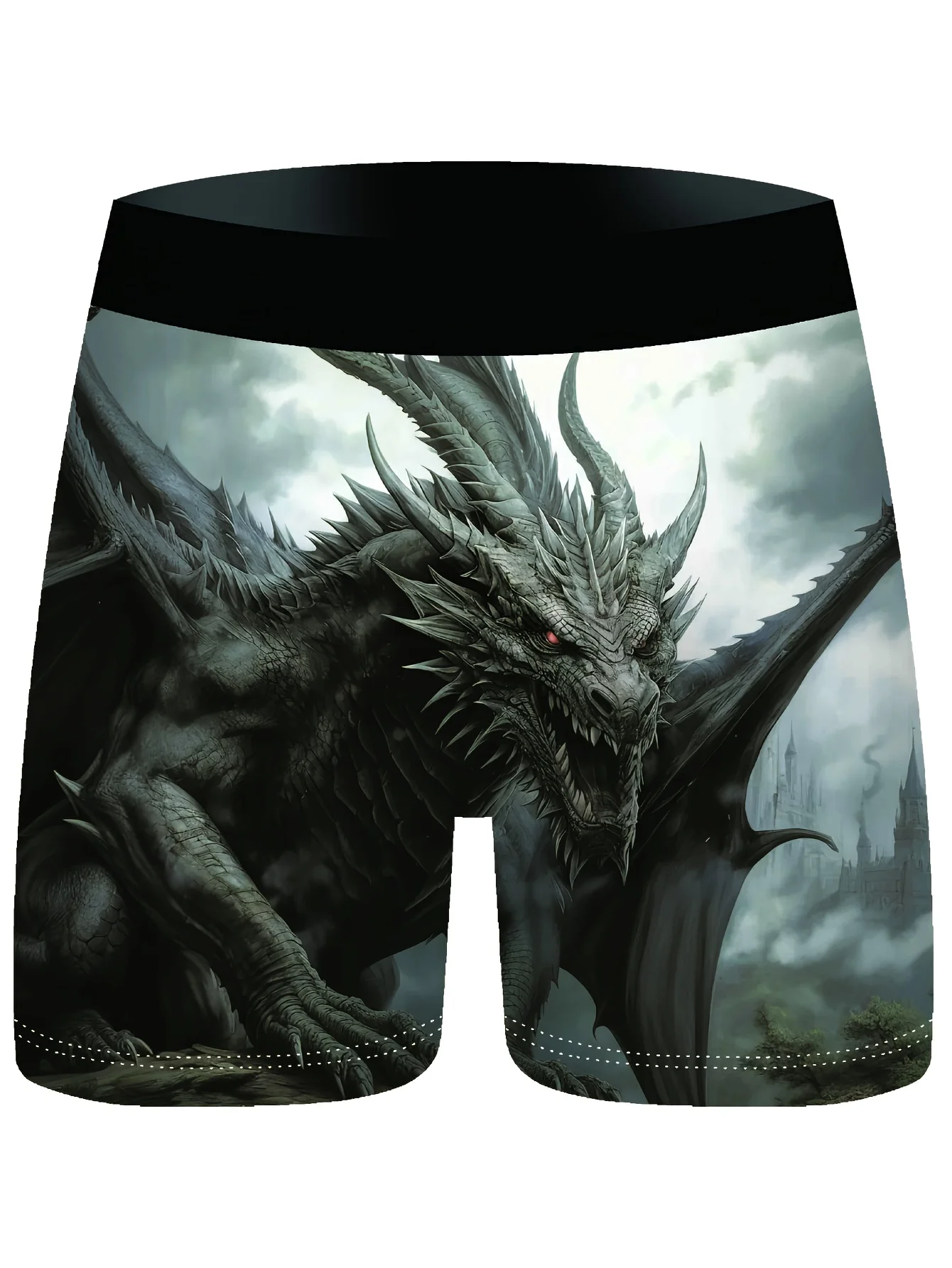 

Горячая новинка 2026: Модные шорты с 3D-принтом «Мифический Дракон» для уличной моды и хип-хопа, большие размеры