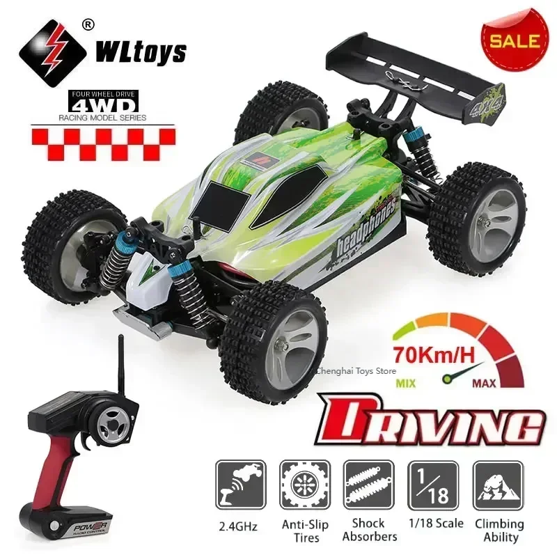 

WLtoys A959 A959-B 1:18 гоночный автомобиль 4WD 70 км/ч высокая скорость 2,4G дистанционное управление Дрифт Внедорожник Багги для мальчиков игрушки Детский подарок