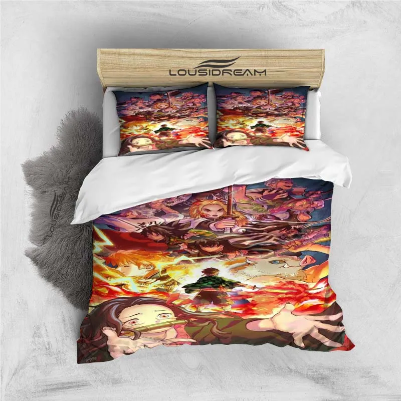 Slayer Demon All Season Twin Bedding Set 3 Piece Comforter Set Bed Duvet Cover  Double King Comforter Cover Home Textile