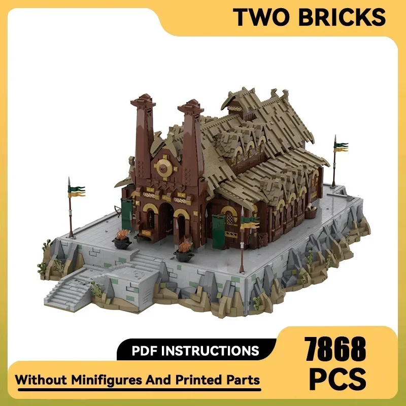 Magical Rings Movie Model Moc Building Bricks UCS Golden Hall Technology Modular Blocks Gifts Christmas Toys DIY Sets Assembly