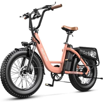 Image Electric Bike for Adults for Pink