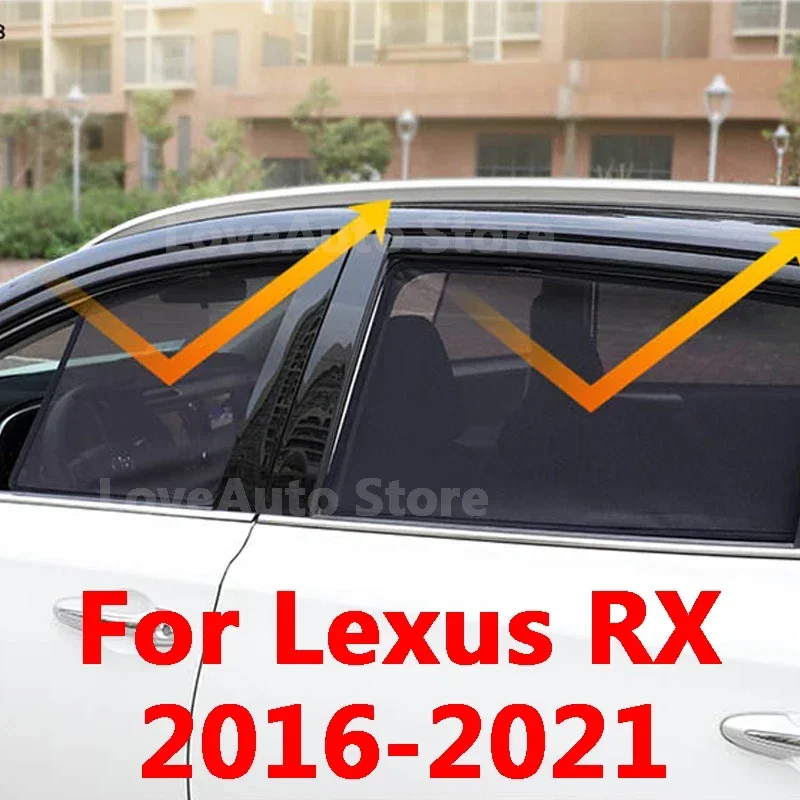 

For Lexus RX RX200t RX350 RX450h 2016-2020 Car Magnetic Sunshade Side Window Shade Mesh Curtains Visor UV Heat Protection Cover