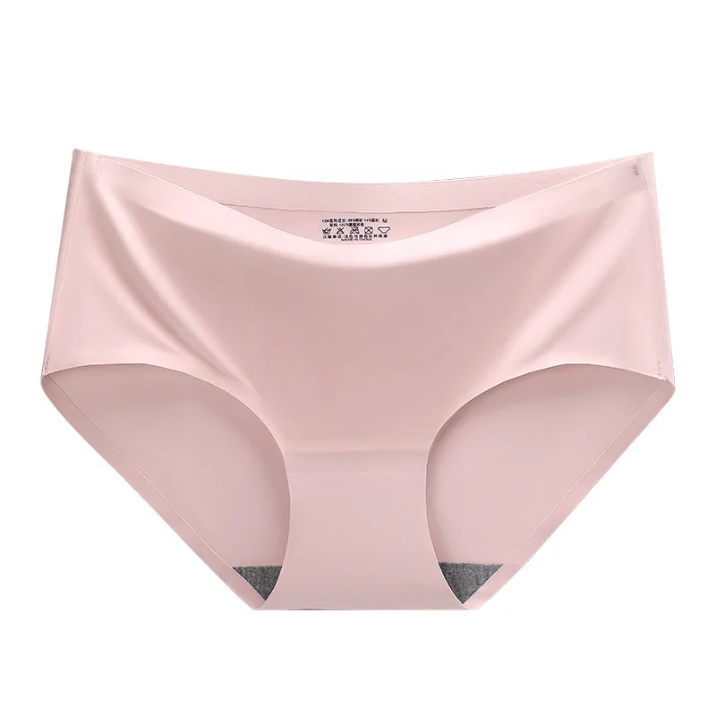 Women's Underwear Ice Silk Cotton Antibacterial  Briefs  Lingerie Female Casual Girls Panties Ladies Underpants Plus-size XXL image 5