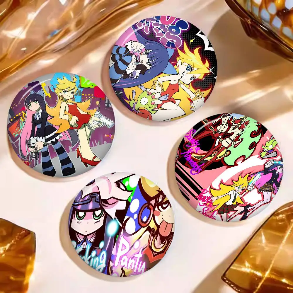 Game Cute Panty Stocking with Garterbelt New  Brooches Soft Button Pin Gnarpy on A Skateboard Meme Badge Gamer Collection Gifts