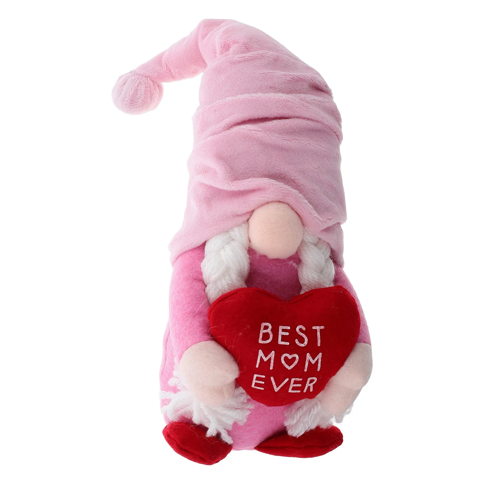 Tulip Heart Gnome Ornament for Mother's Day – Spring Home Decor, Tabletop Accent