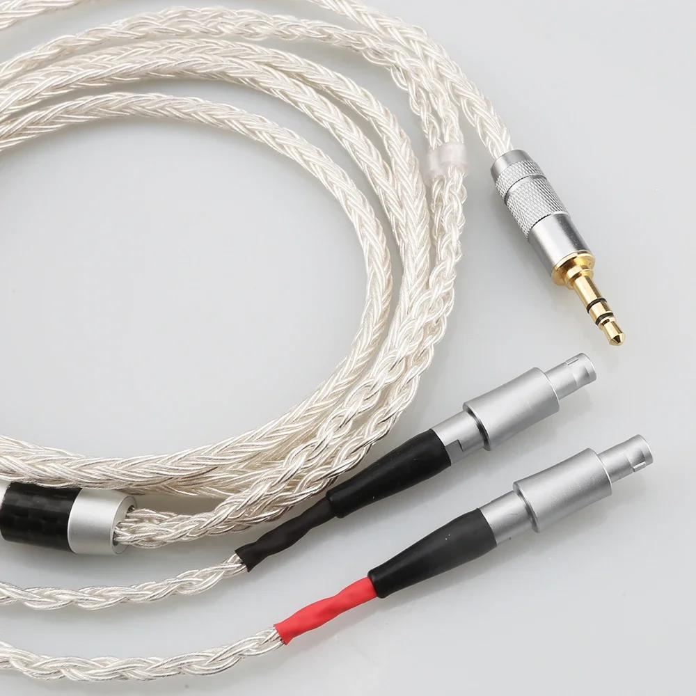 HiFi 16 Core OCC Silver Plated Headphone Cable For Sennheiser HD800 HD800s HD820s HD820 Enigma Acoustics Dharma D1000