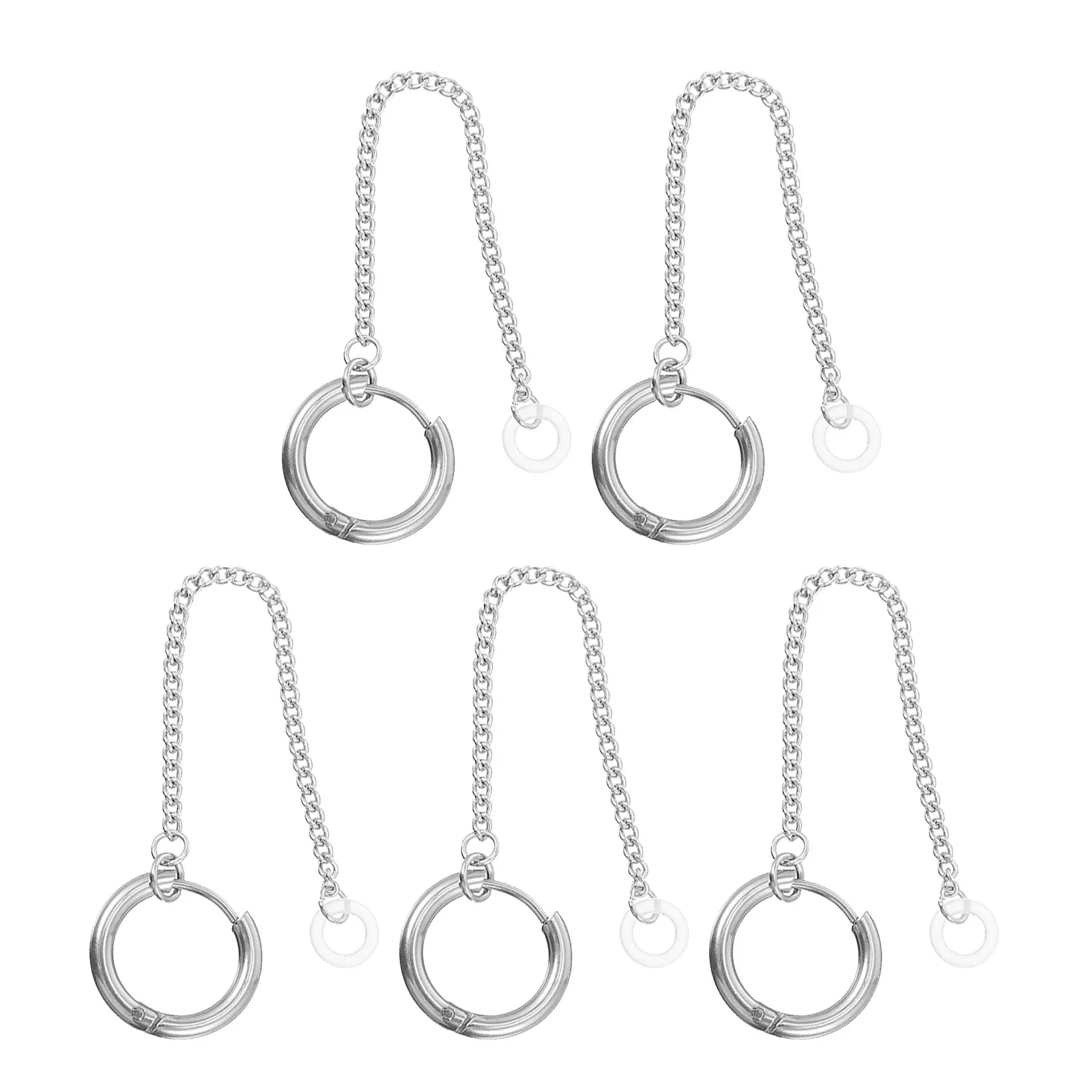 5Pcs Earphone Anti-Lost Earring Strap Titanium Steel Hypoallergenic Wireless Earbuds Holder Ear Dangler Earphone