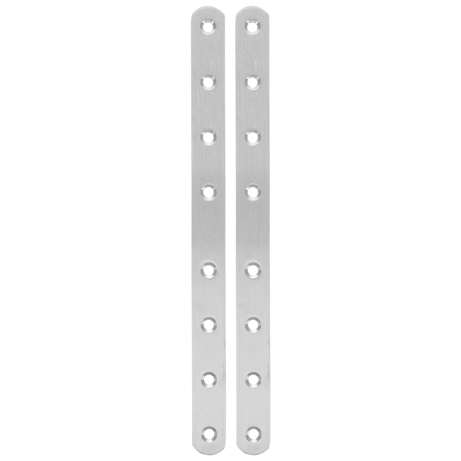 

2Pcs Stainless Steel Flat Plate Straight Bracket Durable Heavy Duty Metal Support for Wood Furniture Repair Straight Bracket