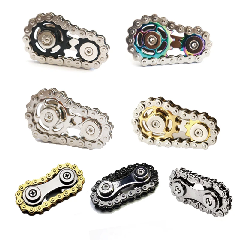 دوار معدني للكبار ، ترس سلسلة ، دوار يدوي ، ألعاب EDC Fidget ، أداة تركيز عالية الدقة ، تخفيف الإجهاد في المكتب ، 7 #1