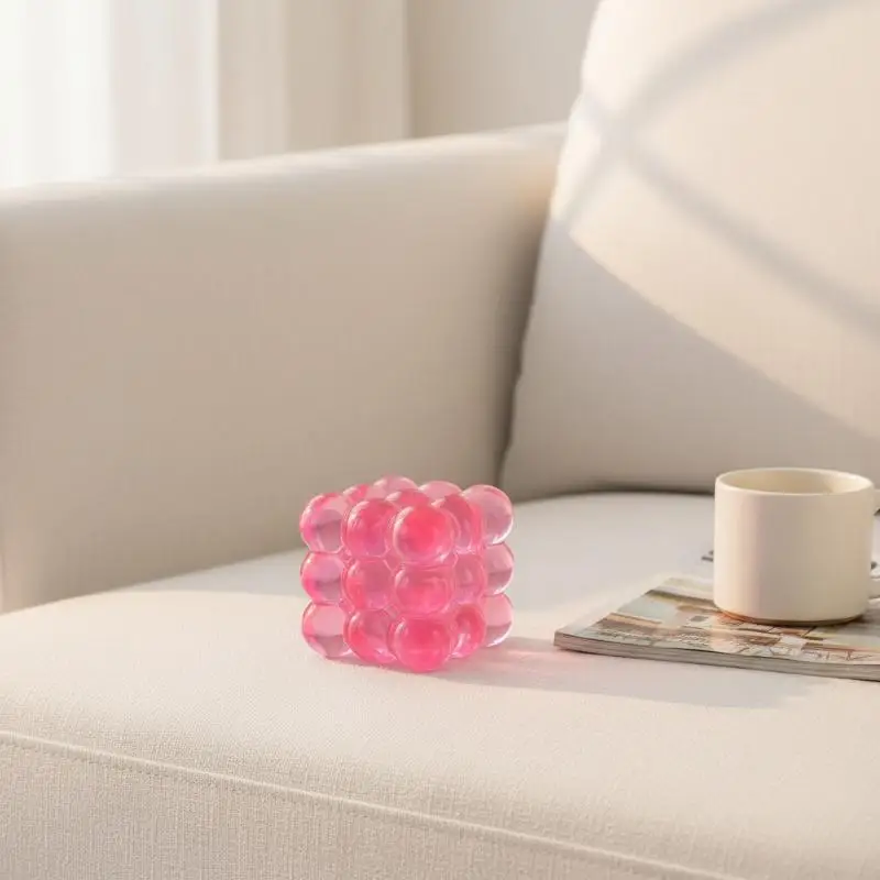Squishy Stress Cube Fidget Toy Slow Rising Sensory Stress Relief Squeeze Sensory Toys Decompression Simulation Cube Balls Gift