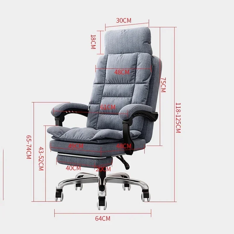 Contemporary Ergonomic Office Chair Nordic Luxury Stretch Comfy Gaming Chair