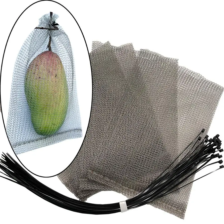 

Protection Wire mesh Bags, QYHDSS8X12, Offers 100 Protection for Fruits, Berries, Roots and Vegetables. Compatible with The Frui