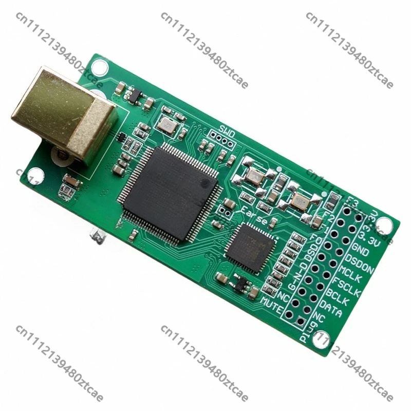 USB Asynchronous Digital Audio Interface Module Support DSD512 PCM384 I2S Output HiFi DAC DIY Board