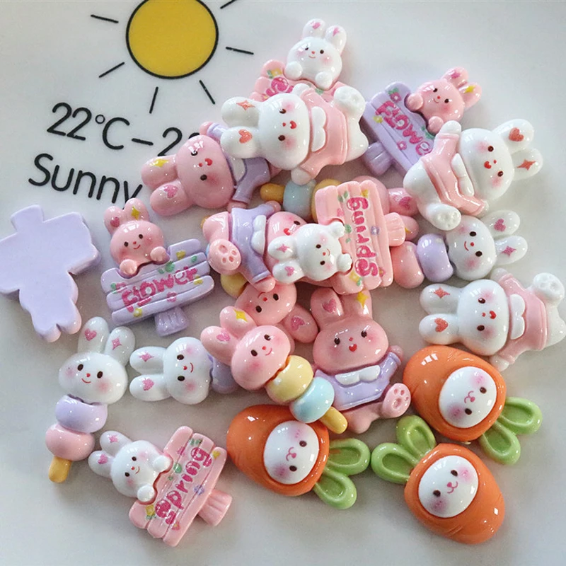 10pcs Mini Kawaii Cartoon Fruit Cherry Resin Flat Back Cabochons Scrapbook Diy Party Hairpin Accessories Home Decoration Craft