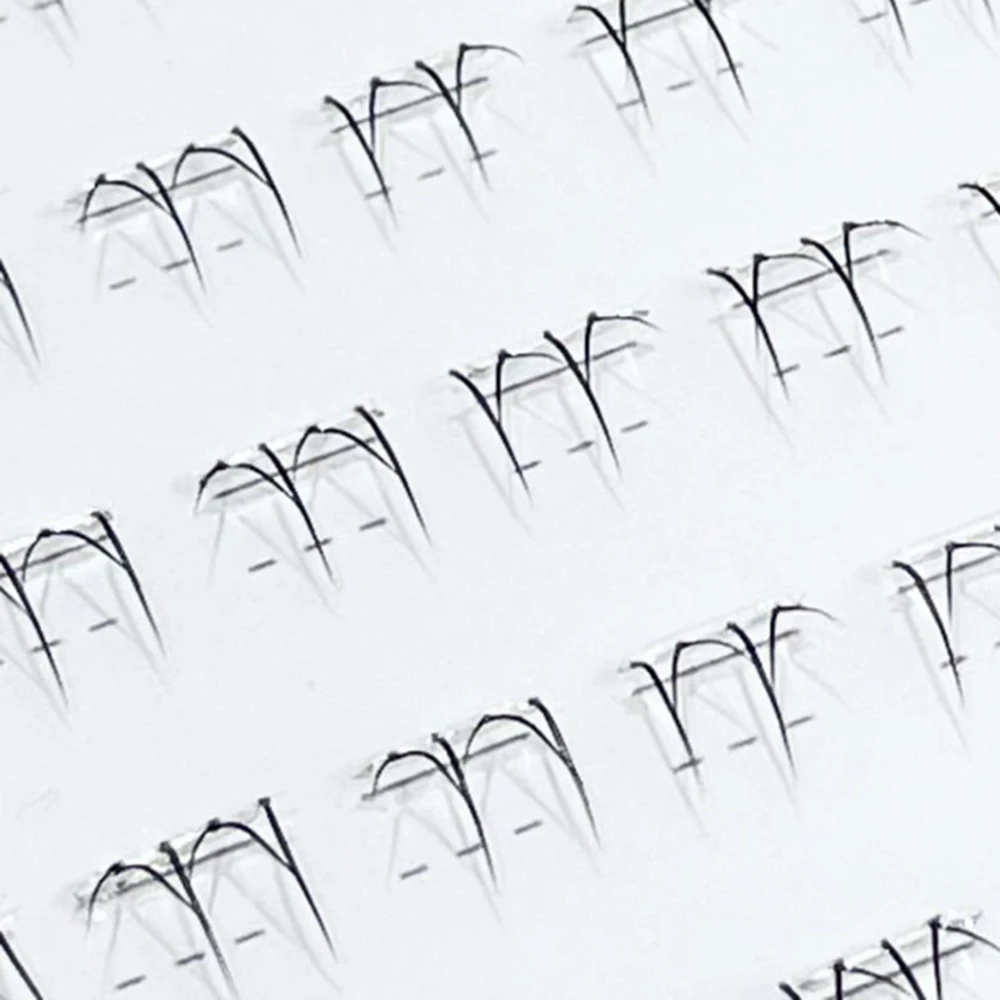 White Moonlight Exquisite Simple Lower Lashes Glue-Free Self-Adhesive False Eyelashes Sectional Natural Realistic Eyelashes