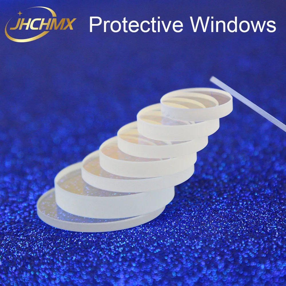 JHCHMX Laser occhiali di Protezione Lente/Finestre 22.35*4 25.4*4/5 26.5*5 27.9*4.1 30*5 36*5 37*7 1064nm JGS1 Al Quarzo Per Macchina Laser In Fibra