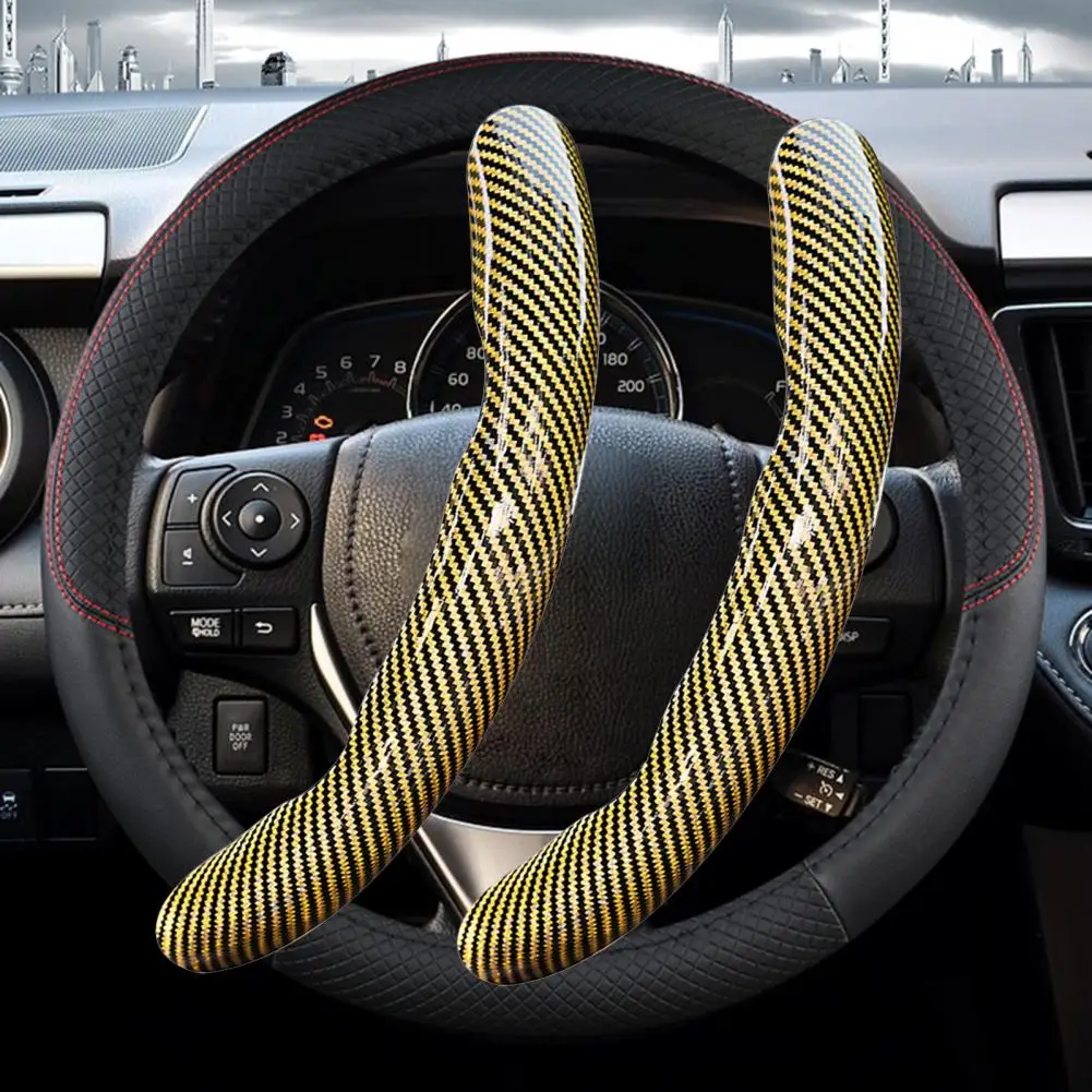 Durable Steering Wheel Cover Synthetic Fiber Steering Wheel Cover Ultra-thin Segmented Non-slip Car Steering Wheel for Enhanced