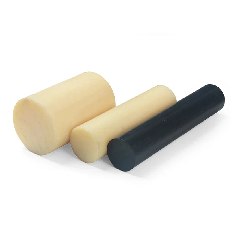500mm ABS Plastic Round Rod Black Beige Solid Plastic Bar Diameter 5mm to 60mm For CNC Machining
