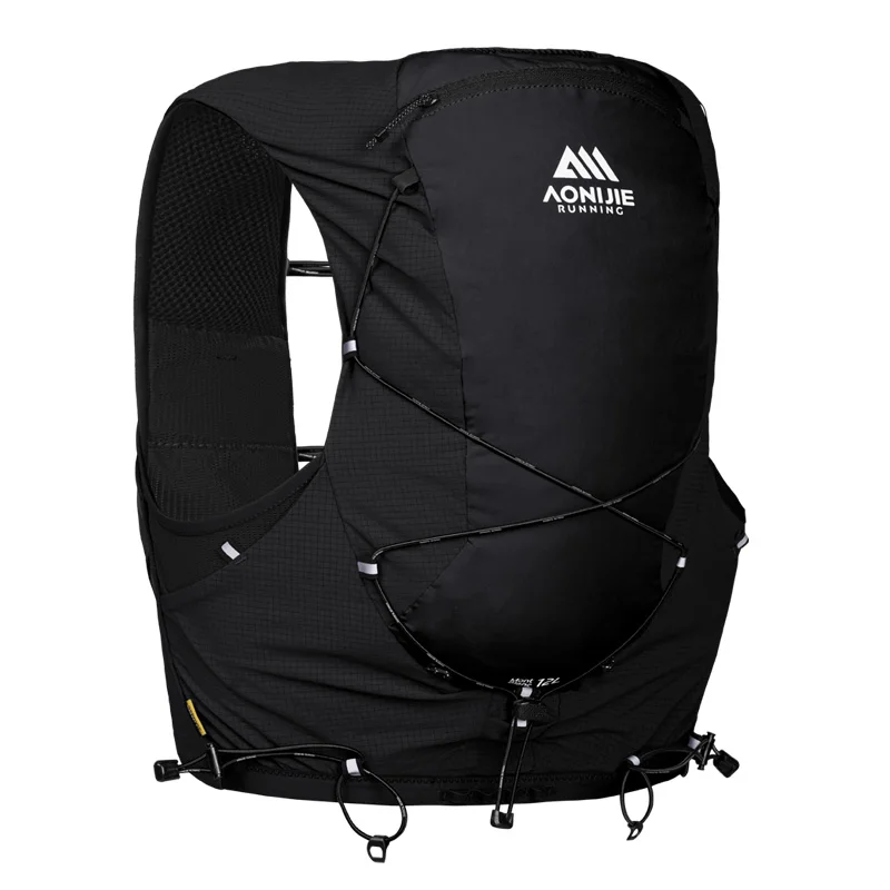 Профессиональный жилет-рюкзак Aonijie MB 12L для бега на открытом воздухе с двумя мягкими флягами для воды, для марафона