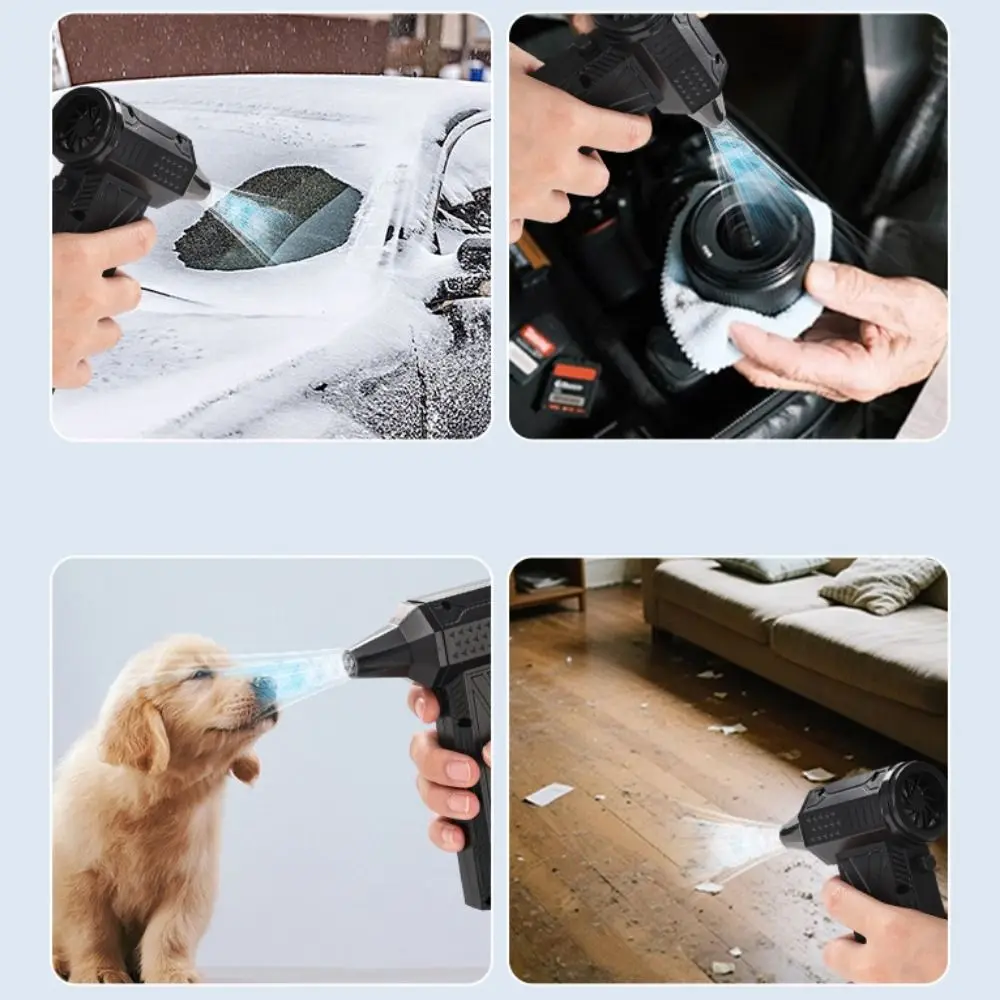 

Бесщеточный двигатель, турбо-сильный вентилятор, 52 м/с, зарядка типа C, мощный вентилятор, многофункциональный электрический воздушный пылесос 200 Вт