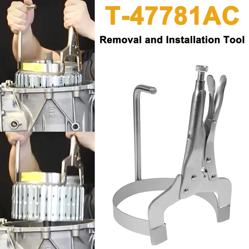 T-47781AC Transmission Drum Clamp 1-2-3-4 & 3-5-Reverse Drum Removal & Installation Tool for 6L50E, 6L80E, 6L90E Transmissions