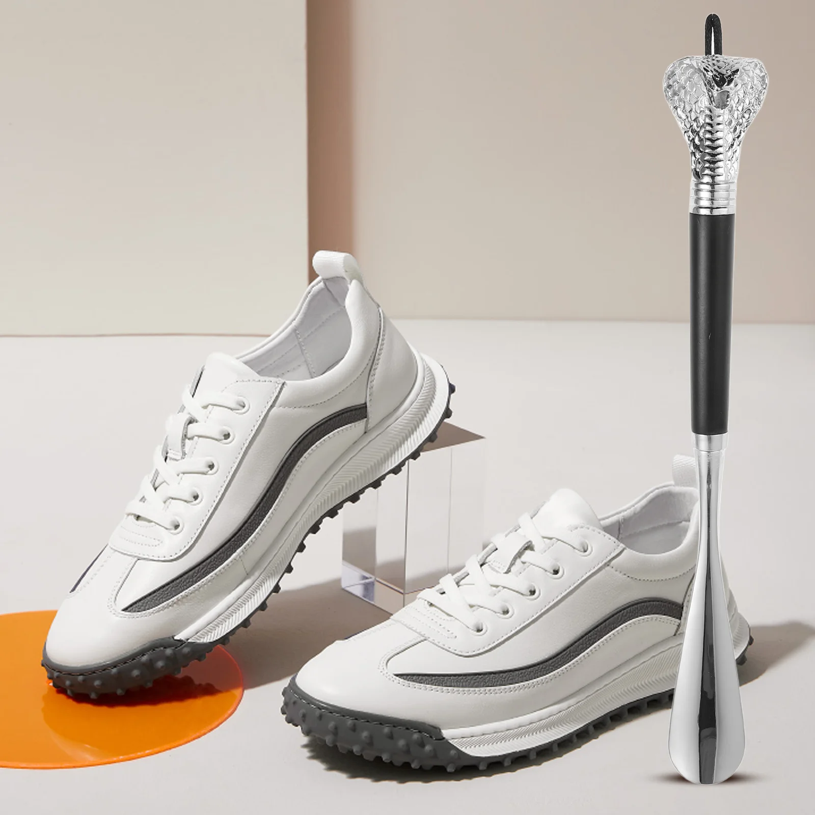 ثعبان رئيس الحذاء مقبض طويل عصا الأحذية المعدنية مساعد دائم الزنك الخشب التمهيد مزيل أحذية السفر رافع كبار السن سهلة الاستخدام الأحذية