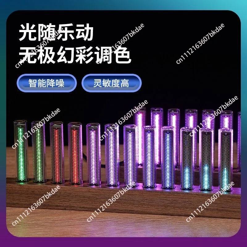 12-Bit RGB Pickup Level Light LED Display Sound Level Meter Music Indicator Desktop Light