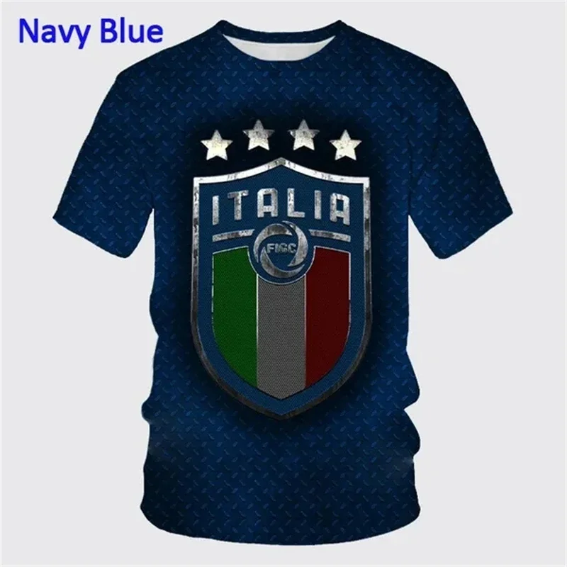 Italy Barcelona Football Jersey 23/24 Personality Soccer Uniform Casual T-shirt Fashion Hip Hop New Unisex Top Summer T-shirts