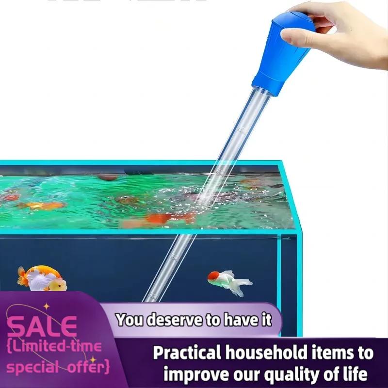 Fish Tanks Pooper Lengthen Pipettes Aquarium siphon fish tank vacuum cleaner Simple cleaning tool for aquarium water changer