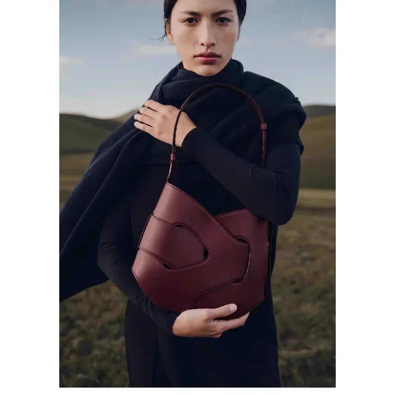 

Sac torsadé tressé de Niche littéraire française, sac à bandoulière Simple à la mode, nouvelle Collection 2025