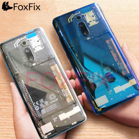 Transparent Clear Battery Cover For Xiaomi Mi 9T Pro Back Cover Glass Panel For Redmi K20 Pro Rear Housing Case Replacement