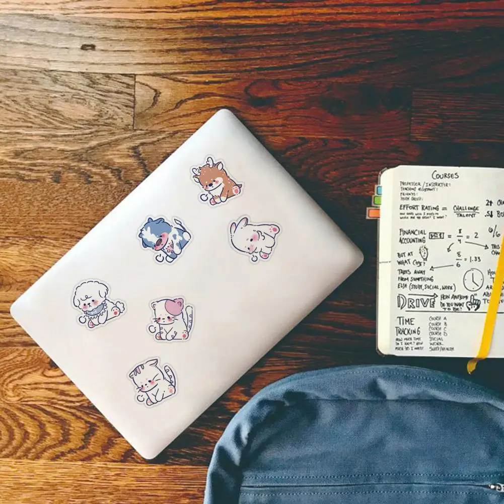 60Pcs Fashion Lovely Panda Pattern Stationery Scrapbooking Sticker Long Lasting Stationery Sticker Waterproof Home Decor