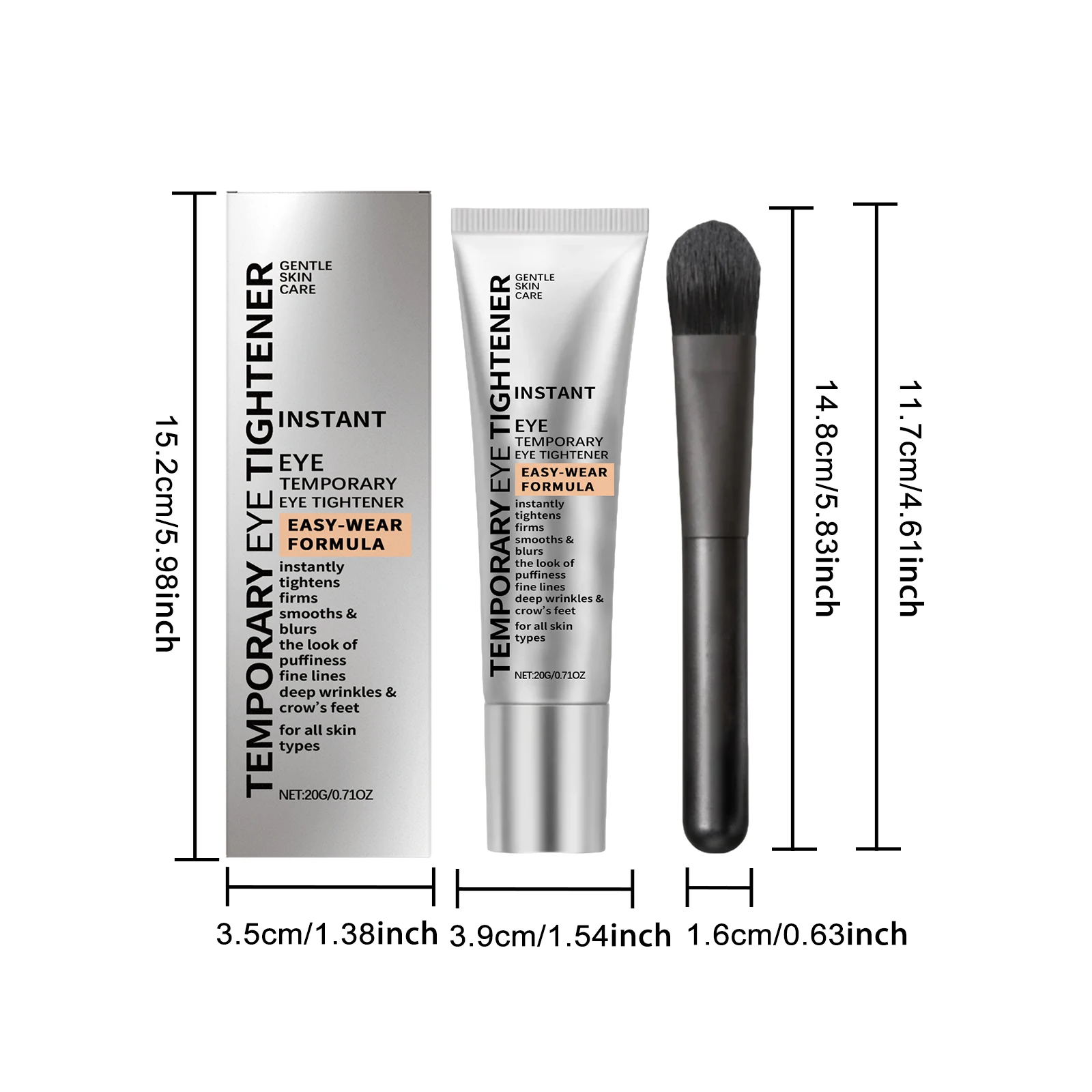 Augenspanner-Creme, entfernt Augenringe, Tränensäcke, straffende Augenhaut, Faltenbeseitigung, reduziert Schwellungen, Augenreparaturcreme – Detail 1