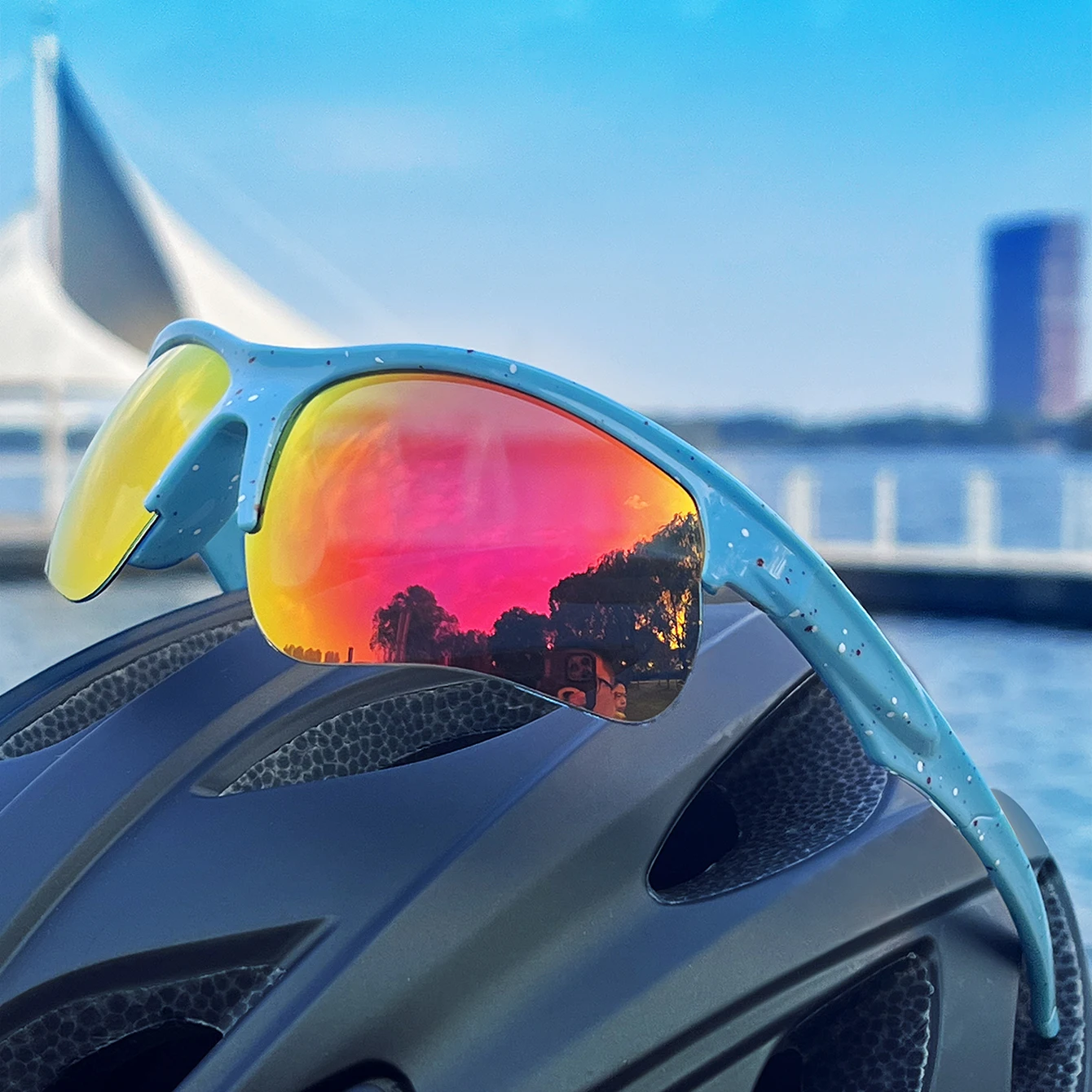 Gafas de sol de moda con protección UV400 para hombres y mujeres, deportes al aire libre, pesca, bicicleta, MTB, ciclismo, Camping, senderismo, gafas de conducción