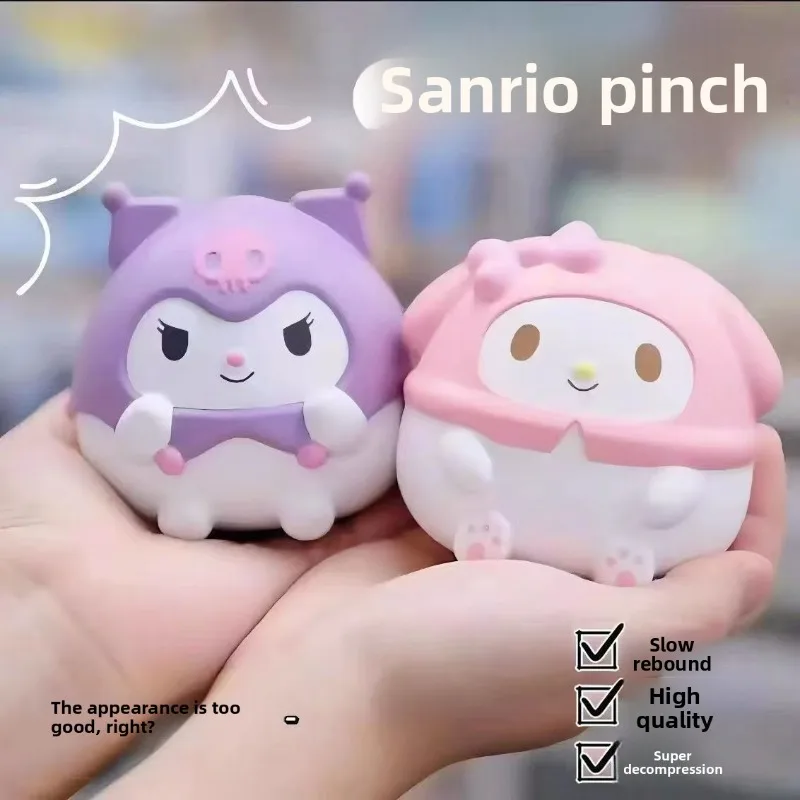 Kuromi Shaped Squishy Toy Cute Cartoon Slow Rise Stress Reliever for Adults Office Desk Anxiety Relief stress management tool