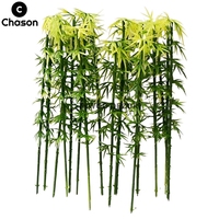 15cm 30pcs Mini Artificial Bamboo Landscaping Model Miniature PVC Plants Tree Sandbox Bonsai Fairy Garden Decoration Ornaments
