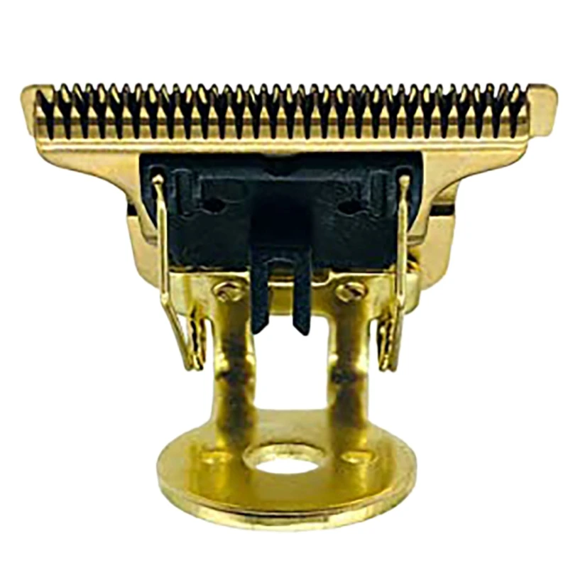 T-Shaped Cabelo Clipper Lâmina Com Suporte, T9 Lâmina, Substituição Do Aparador, Substituição Da Cabeça, Gold Clipper