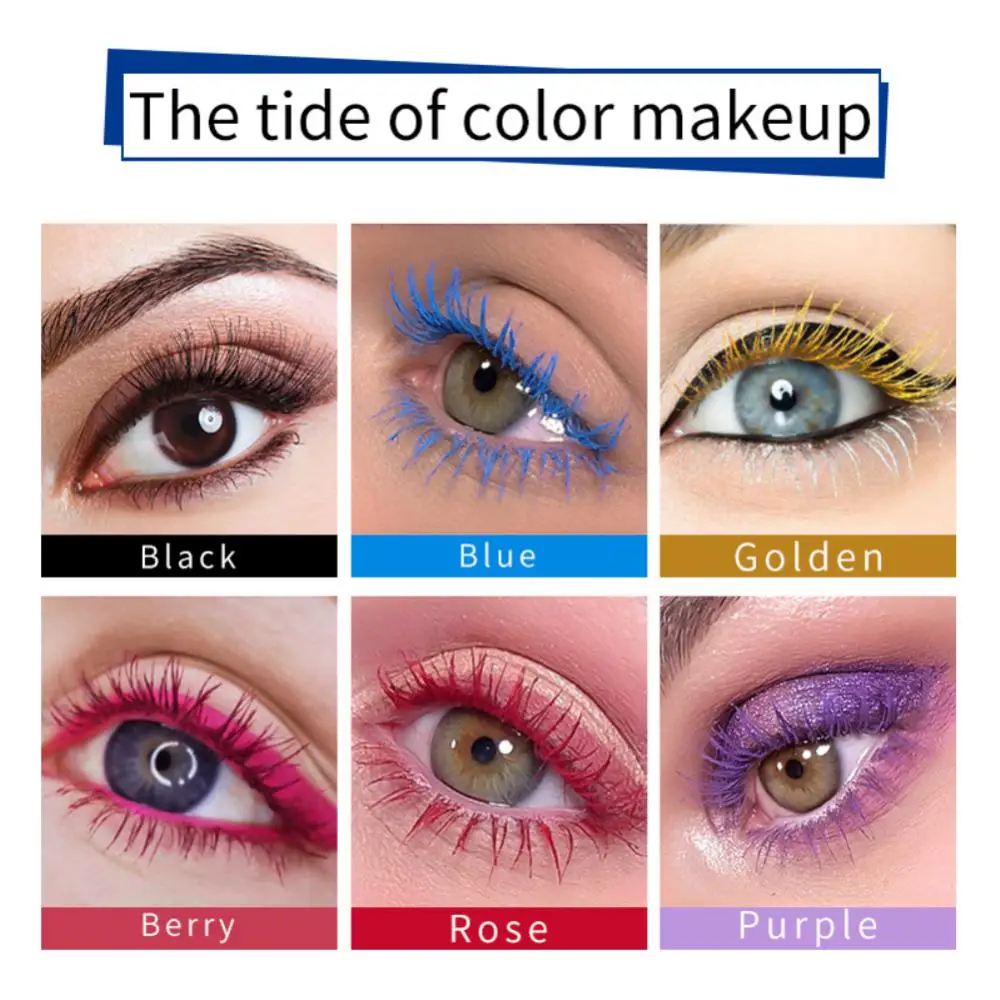 1/2/4PCS Thick Hydrating Colorful Lengthening Long-lasting Thickening Volumizing Mascara For Thin Lashes Mascara Waterproof