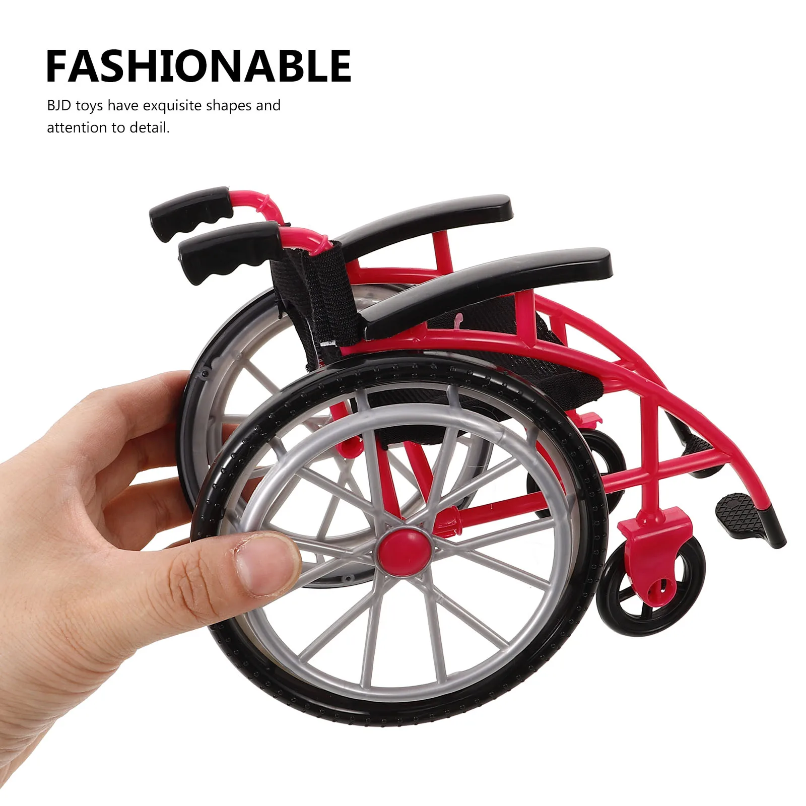 Realistico mini sedia a rotelle giocattolo Playset stampelle in miniatura modello mobili giocattoli finta di giocare accessorio per casa delle bambole creativo