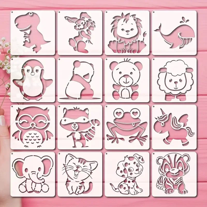 wholesale-160pcs-10sets-animal-stencils-for-kids-diy-wall-paper-painting-scrapbook-coloring-embossing-album-decorative-templates