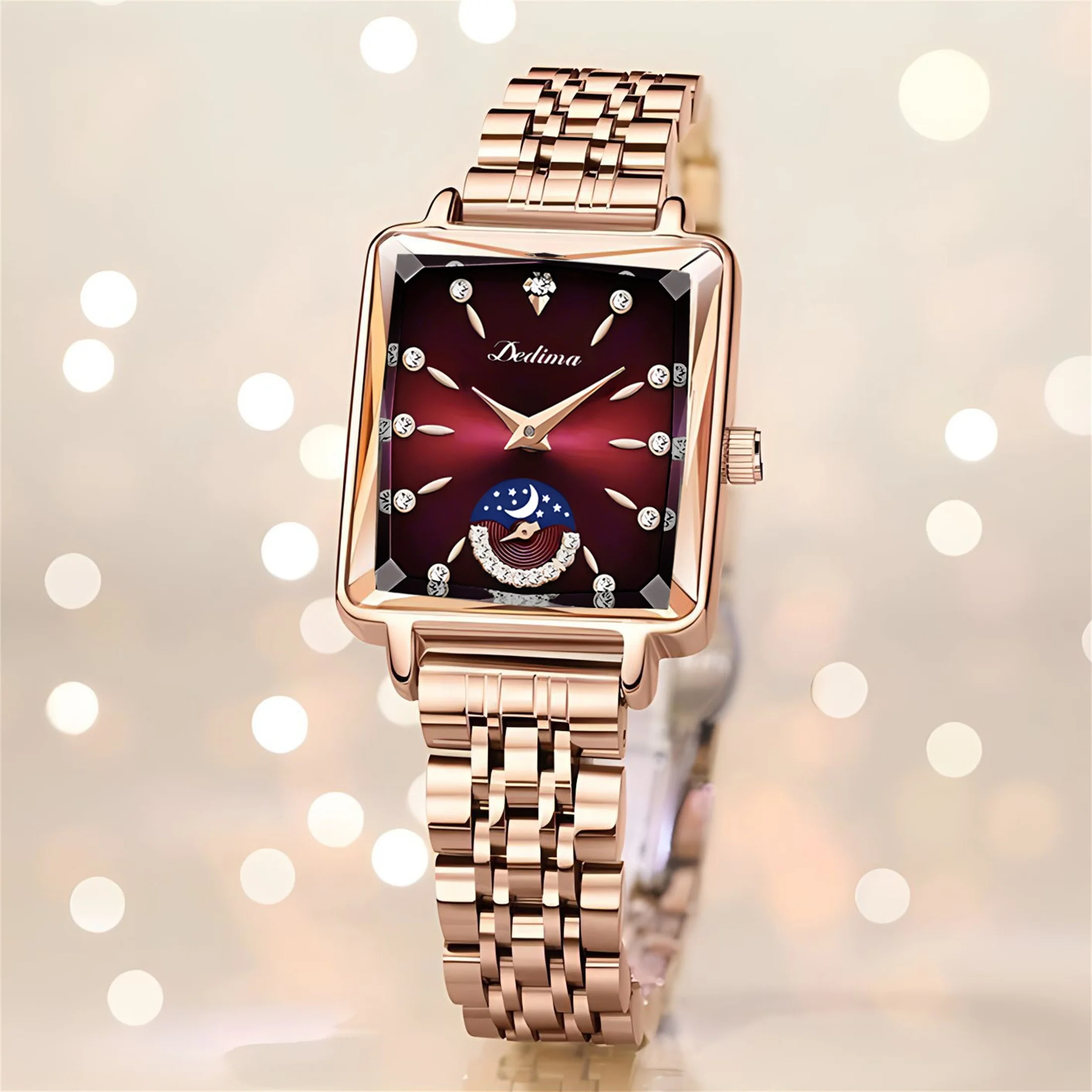 Women Watches Fashion Rose Gold Stainless Stain Steel Ladies Watch Waterproof Quarzt Wristwatch Romatic Girlfriend Gift 1026