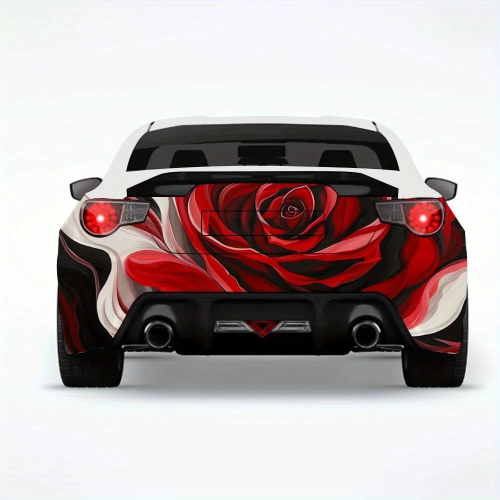 

rose Car Sticker-Vinyl Decal for Car Rear, Waterproof Self-Adhesive Vinyl Stickers for Vehicle Tail & Bumper, Decoration Protect