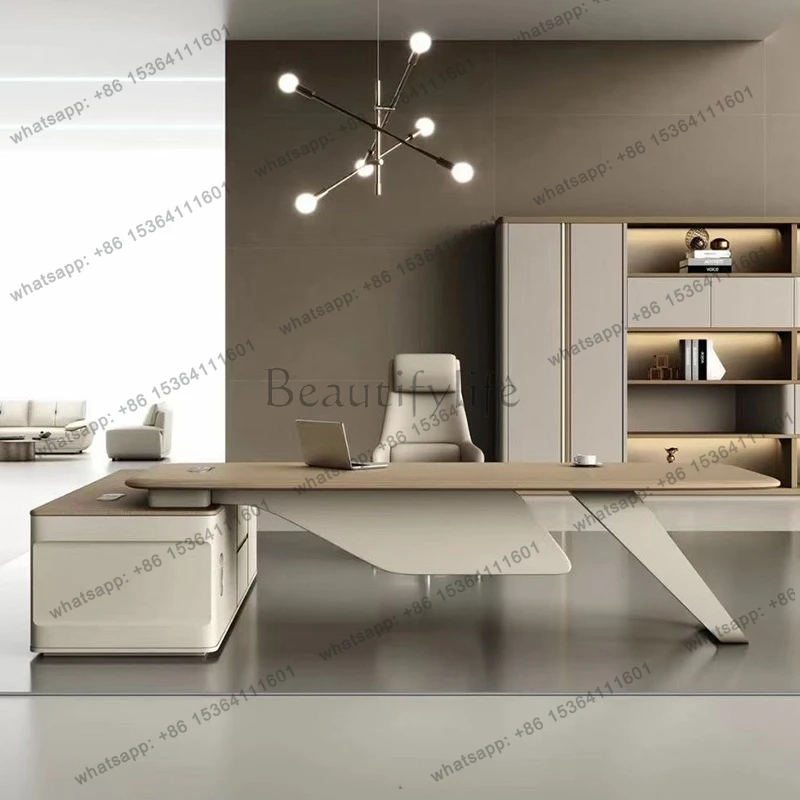 Desk light luxury high sense modern simple office atmosphere boss table