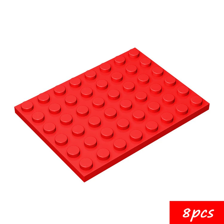 8 STKS MOC 3036 Plaat 6x8 Bouwstenen Kit High-Tech Board Huis Bakstenen Deeltje DIY Idee Speelgoed Kinderen Verjaardag Kid Geschenken