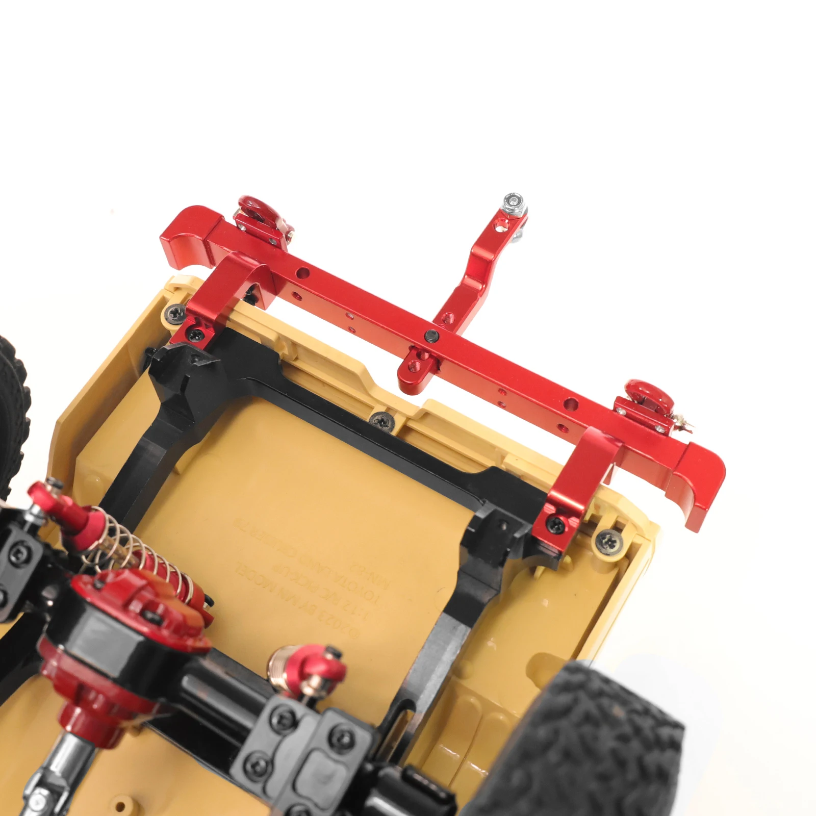 For 1/12 MN82 LC79 RC Car Pickup Upgrade Accessories Aluminum Alloy Front And Rear Bumper Bull Bars Guards with Trailer Hook