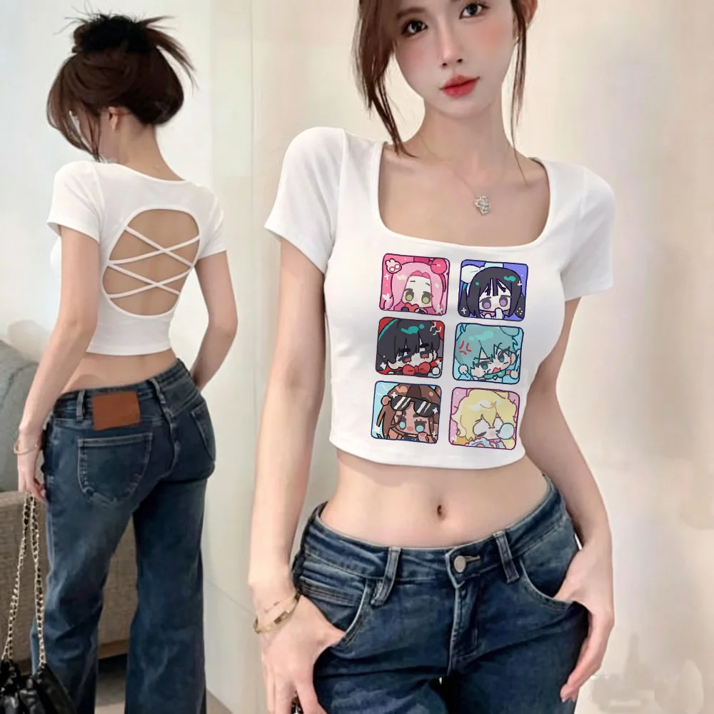 Alien Stage cropped top girl japan scene  graphic shirt cutecore 2000s manga y2k kawaii