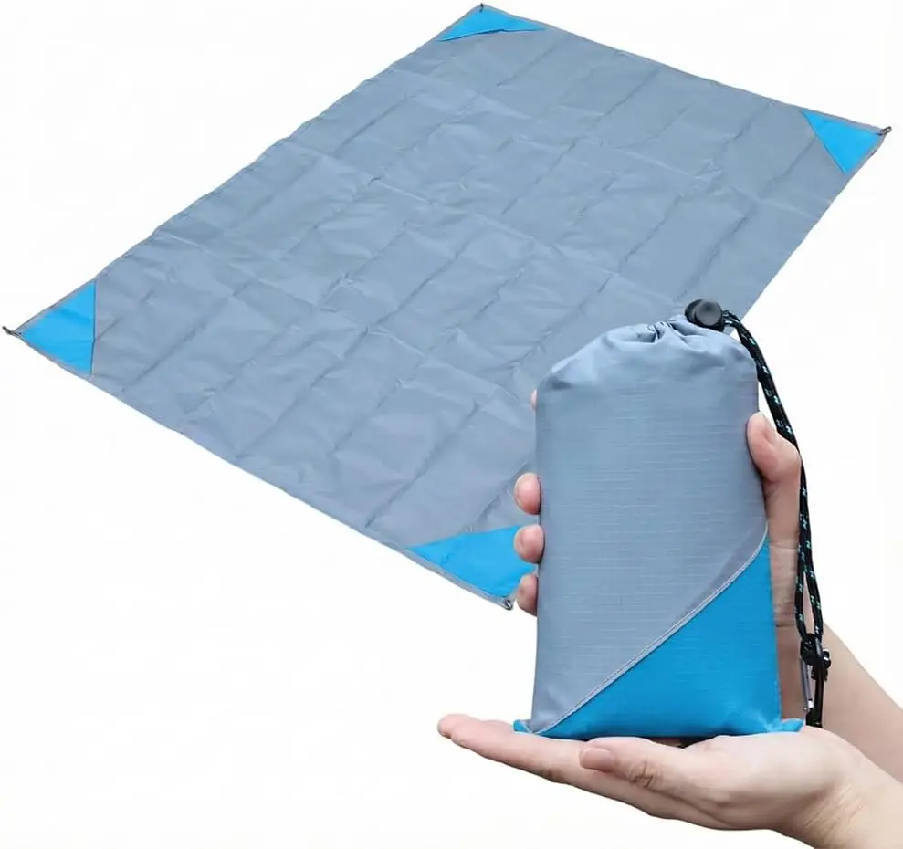 

Легкий пляжный коврик-тент для кемпинга, 55x79, складной, водонепроницаемый, быстросохнущий, компактный, для отдыха на природе