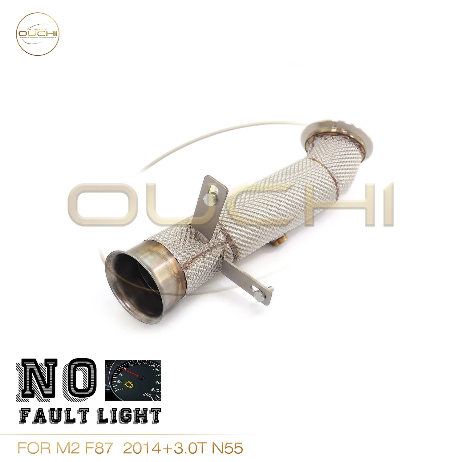 

OUCHI Trouble-free Light High Performance Downpipe For BMW M2 F87 2014+ 3.0T N55 Stainless Steel Exhaust With Heat Shield