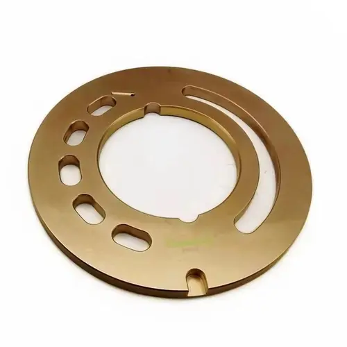 Imagen 1 del producto Placa de válvula de bomba hidráulica A10VSO para Rexroth A10VSO45 A10VSO71 A10VSO85 A10VSO100 Placa distribuidora de bomba de pistón de cobre lleno