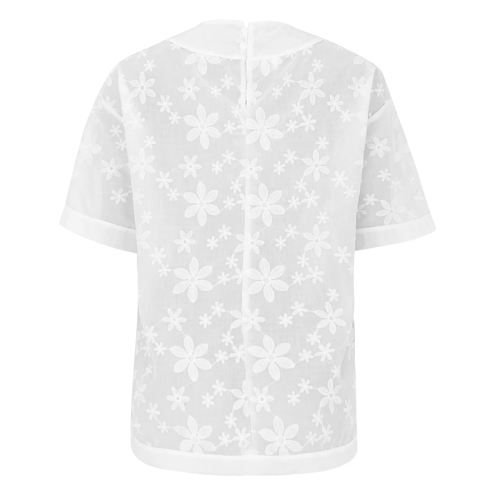 Outono algodão linho rendas retalhos camisas femininas outono novo elegante branco meia manga solta casual streetwear básico topos blusas